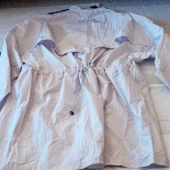 New Reebok Woven Long Sleeve Stirling Grey Bomber Collar 3/4 Length Jacket US XL - Picture 9 of 15